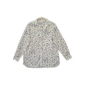 Frank & Eileen Women's Joedy Blue Pink Butterflies Long Sleeve Button Shirt M